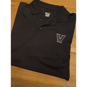 Villanova Wildcats Polo Shirt Mens Large Blue Polyester J America College Ncaa